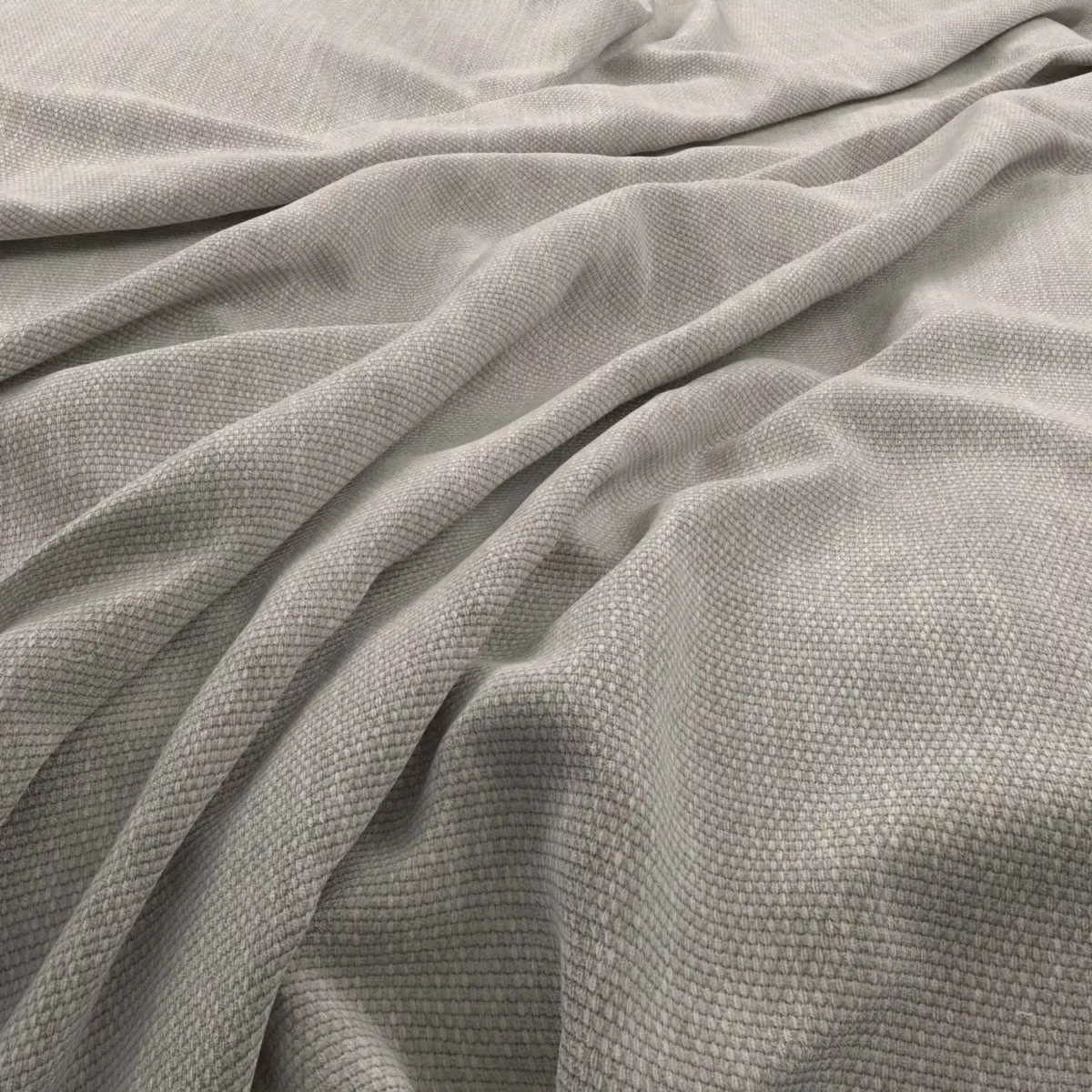 Flexi Fabric - Cloud by black-grey plain velvet-chenille fabric from Warwick