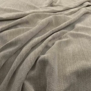 neutral plain velvet-chenille fabric from Warwick
