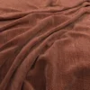 orange plain velvet-chenille fabric from Warwick