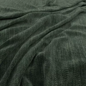 green plain velvet-chenille fabric from Warwick