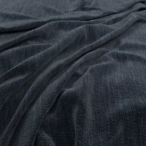 blue plain velvet-chenille fabric from Warwick