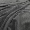 black-grey plain velvet-chenille fabric from Warwick
