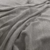 black-grey plain velvet-chenille fabric from Warwick