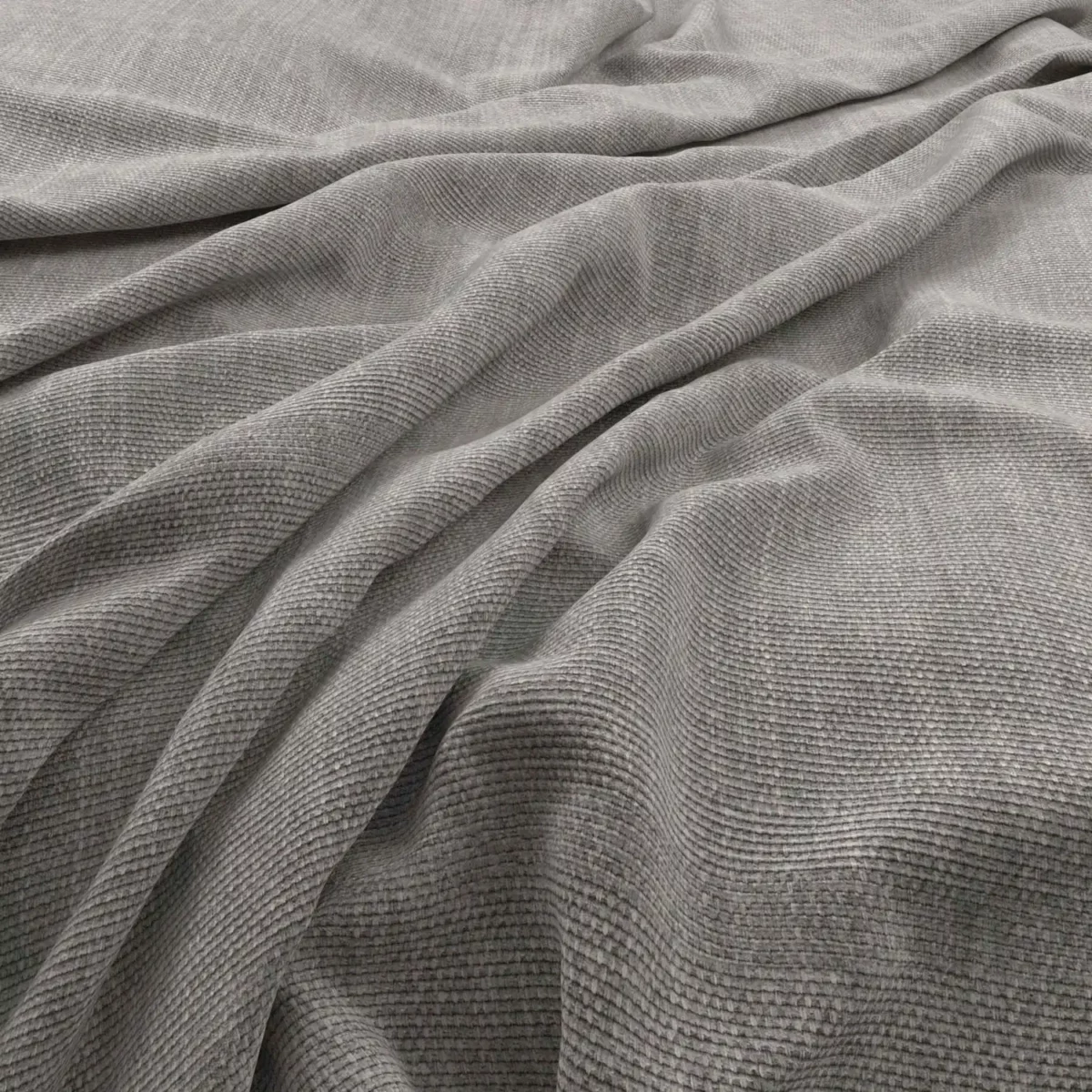 Flexi Fabric - Gull by black-grey plain velvet-chenille fabric from Warwick