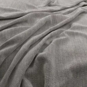 black-grey plain velvet-chenille fabric from Warwick