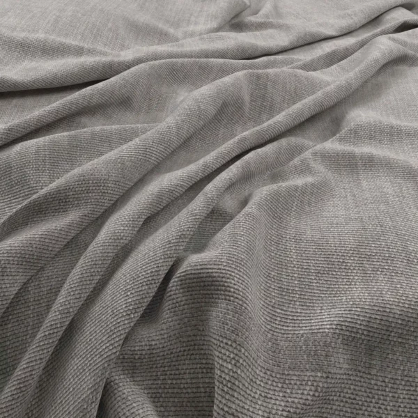 Flexi Fabric - Gull by black-grey plain velvet-chenille fabric from Warwick