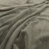 green plain velvet-chenille fabric from Warwick