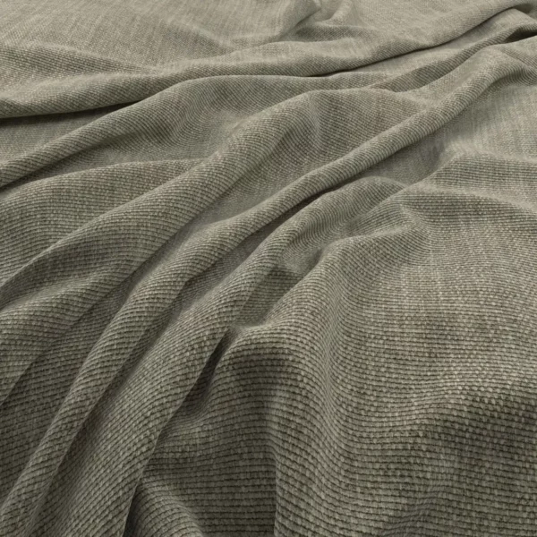 Flexi Fabric - Eucalyptus by green plain velvet-chenille fabric from Warwick