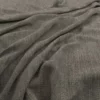 black-grey plain velvet-chenille fabric from Warwick