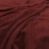 red plain velvet-chenille fabric from Warwick