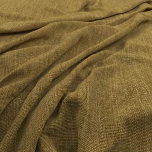 yellow plain velvet-chenille fabric from Warwick