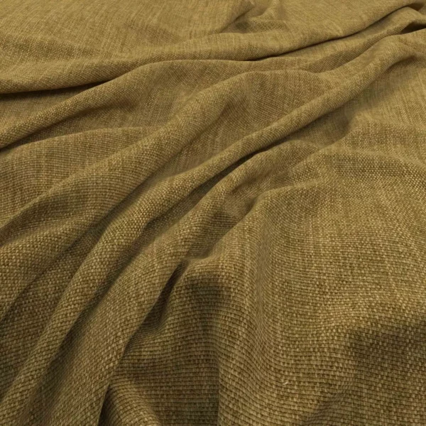 Flexi Fabric - Ochre by yellow plain velvet-chenille fabric from Warwick