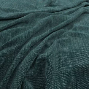 blue plain velvet-chenille fabric from Warwick