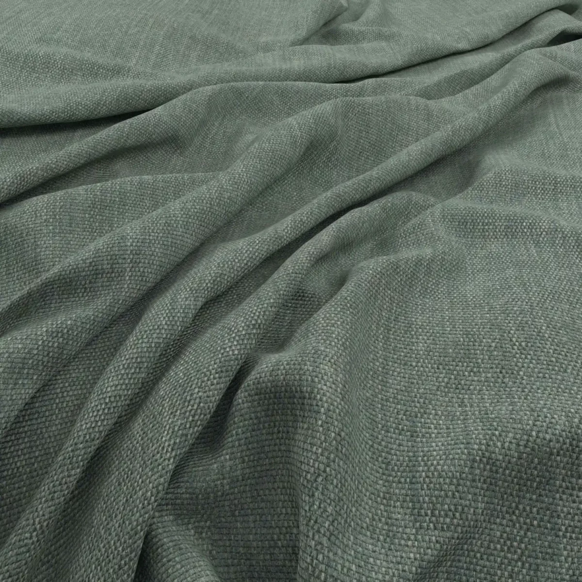 Flexi Fabric - Seaspray by green plain velvet-chenille fabric from Warwick