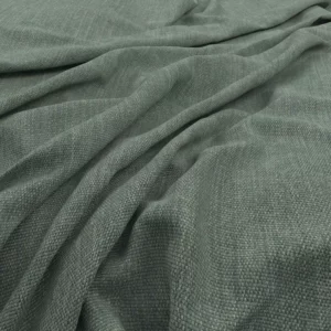 green plain velvet-chenille fabric from Warwick