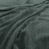 green plain velvet-chenille fabric from Warwick