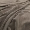 brown plain velvet-chenille fabric from Warwick
