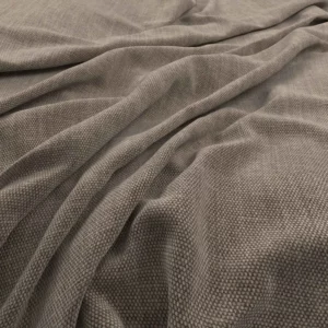 brown plain velvet-chenille fabric from Warwick