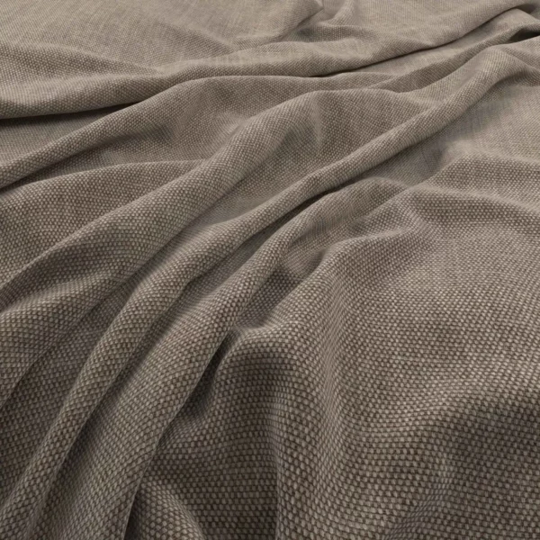 Flexi Fabric - Praline by brown plain velvet-chenille fabric from Warwick