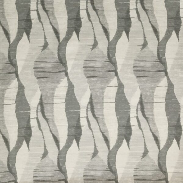 Rafiki Fabric - Elephant by black-grey contemporary cotton fabric from Prestigious Textiles