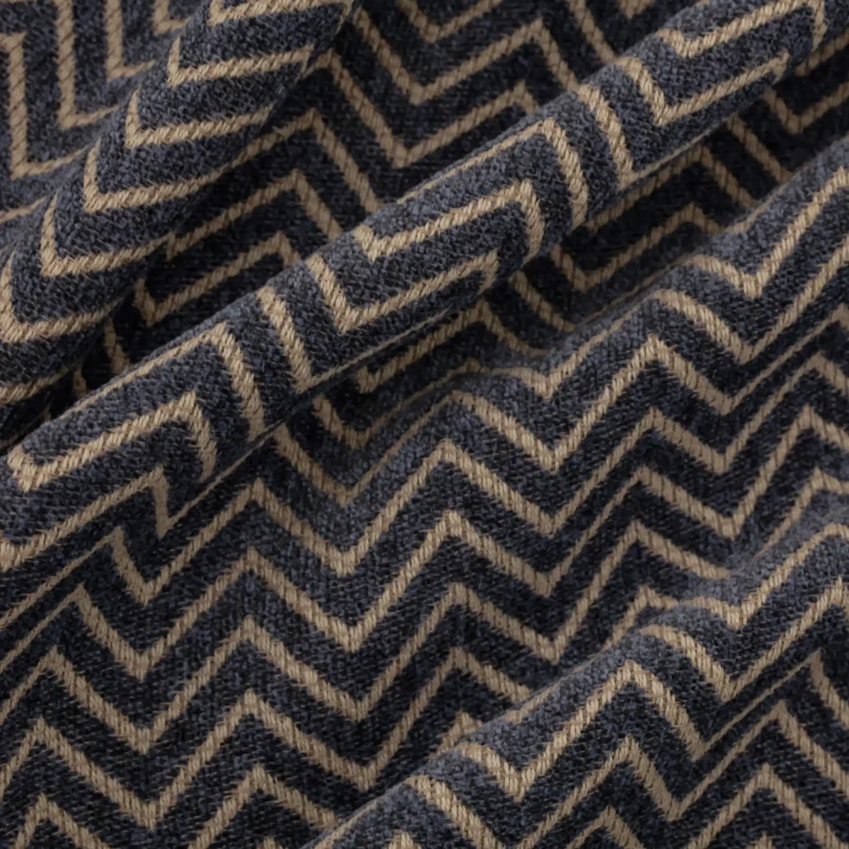 blue geometric woven fabric from Warwick