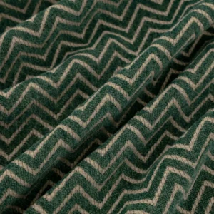 green geometric woven fabric from Warwick