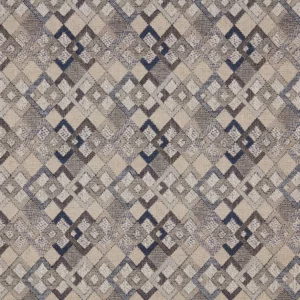 black-grey geometric woven fabric from Warwick