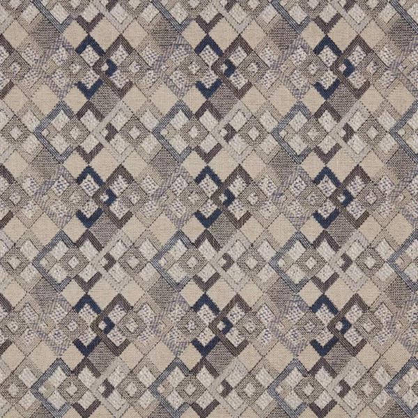 black-grey geometric woven fabric from Warwick