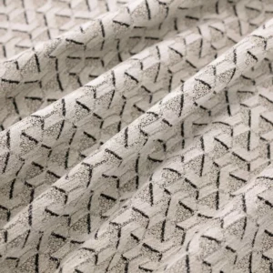 black-grey geometric woven fabric from Warwick