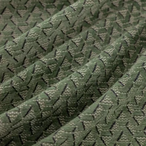 green geometric woven fabric from Warwick