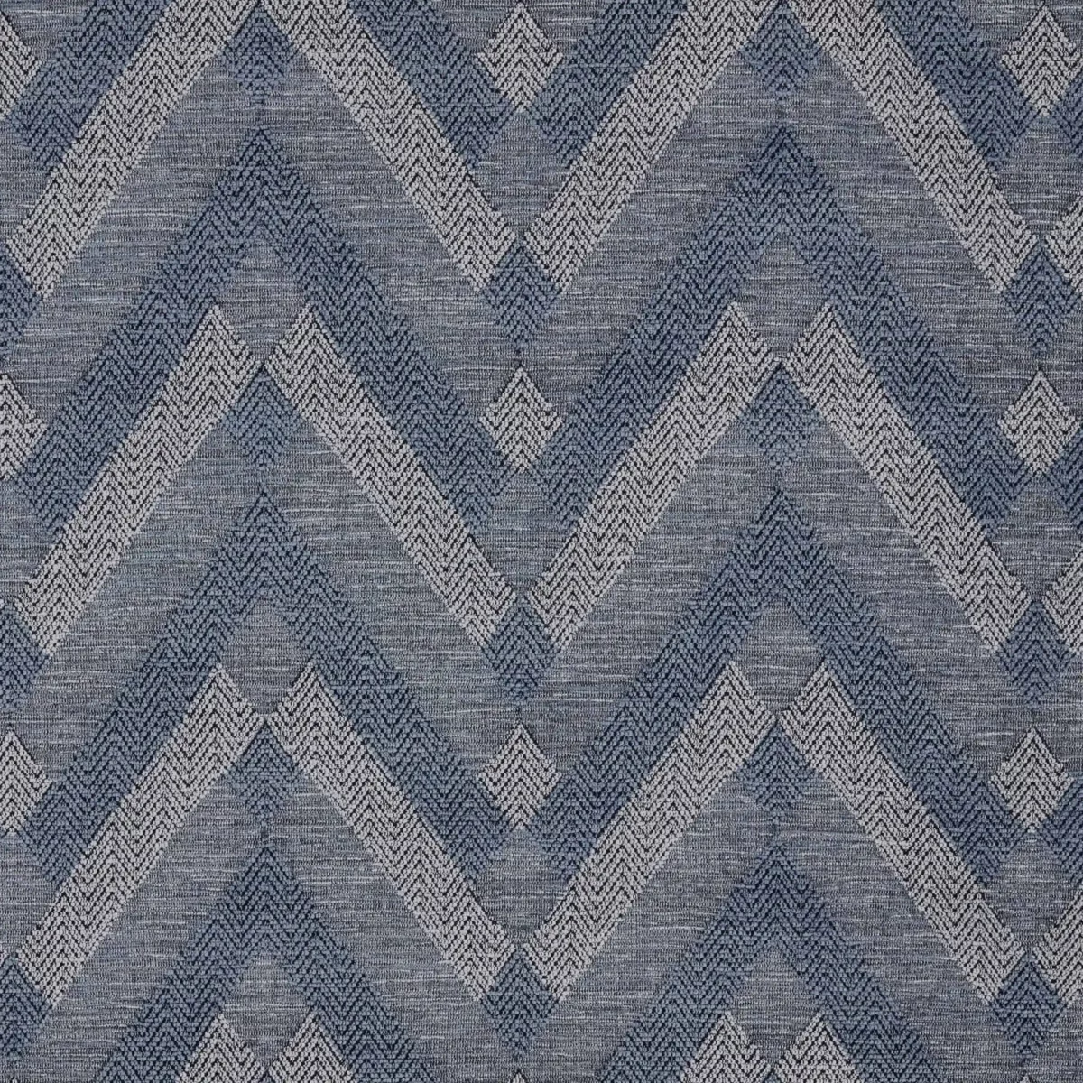 blue geometric woven fabric from Warwick