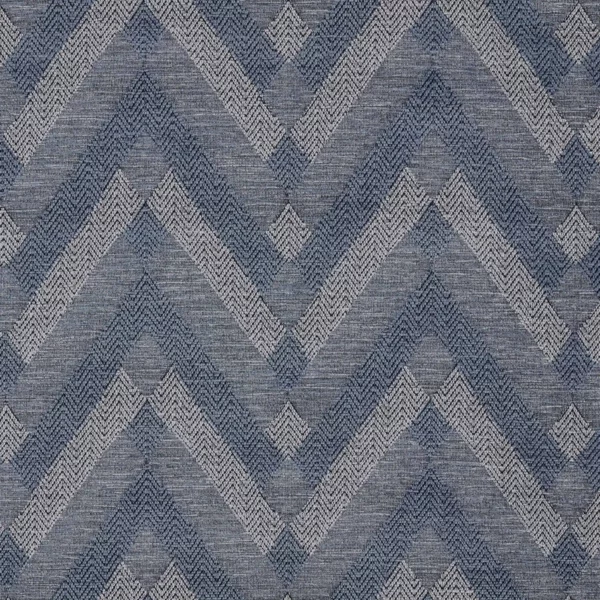 blue geometric woven fabric from Warwick