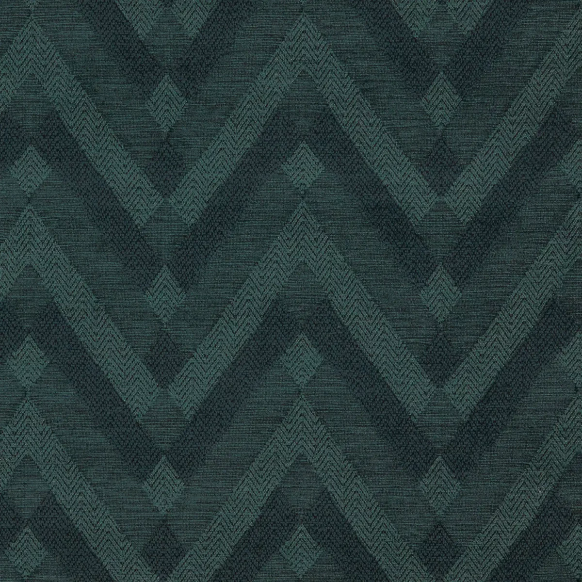 Wicked Fabric - Kingfisher by green geometric woven fabric from Warwick