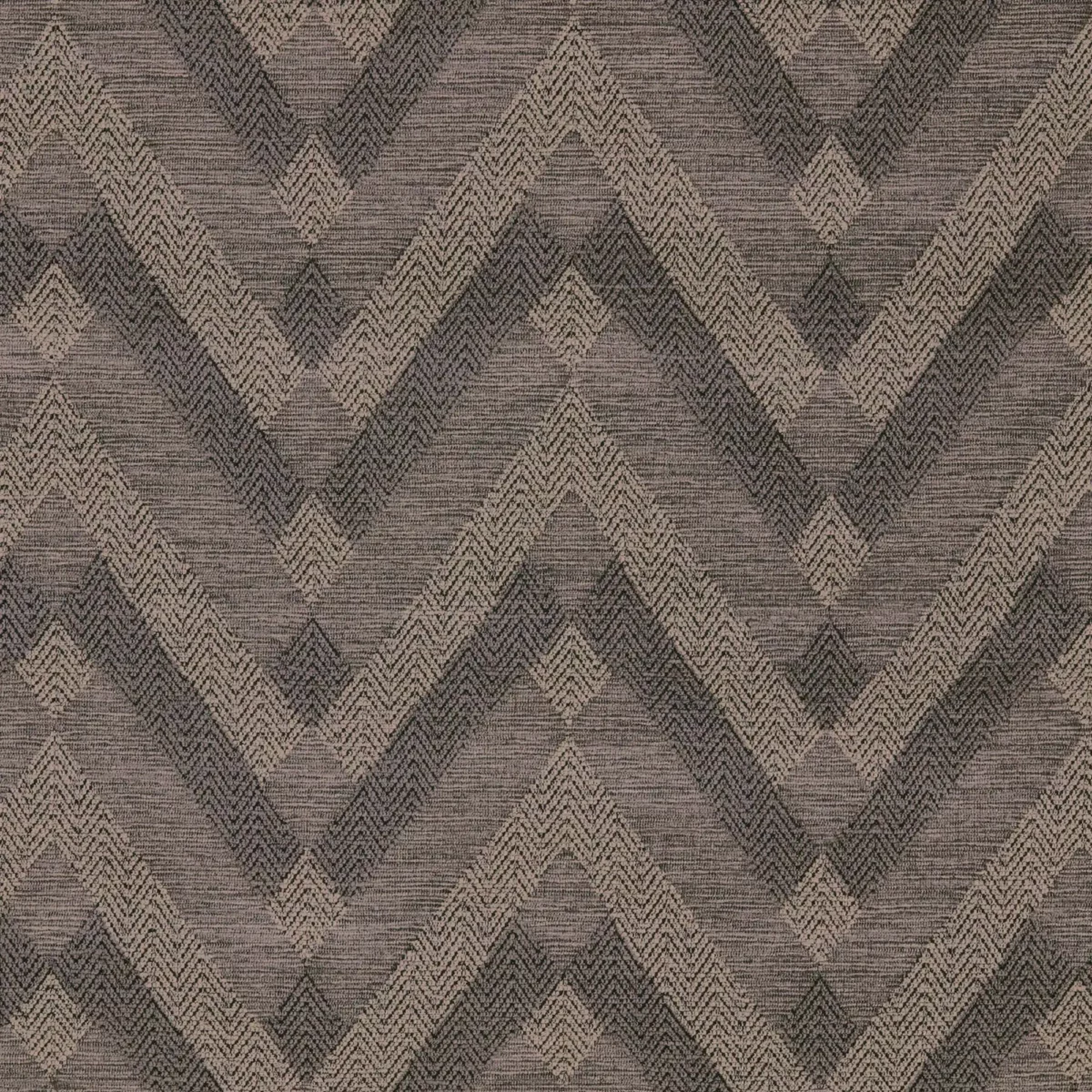 Wicked Fabric - Sable by black-grey geometric woven fabric from Warwick