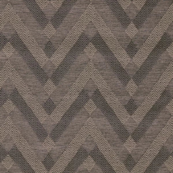 Wicked Fabric - Sable by black-grey geometric woven fabric from Warwick
