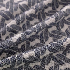 blue geometric woven fabric from Warwick