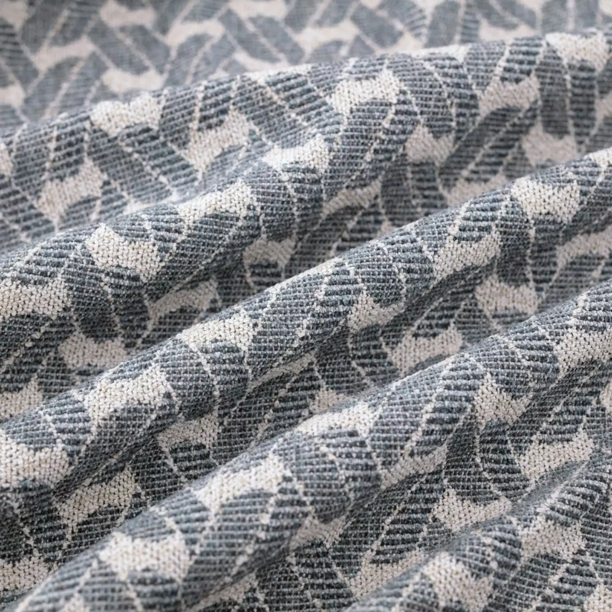 Parade Fabric - Seaglass by blue geometric woven fabric from Warwick