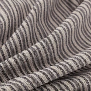 black-grey striped woven fabric from Warwick
