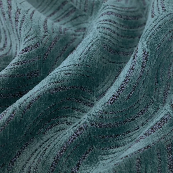 Moulin Fabric - Kingfisher by blue contemporary woven fabric from Warwick