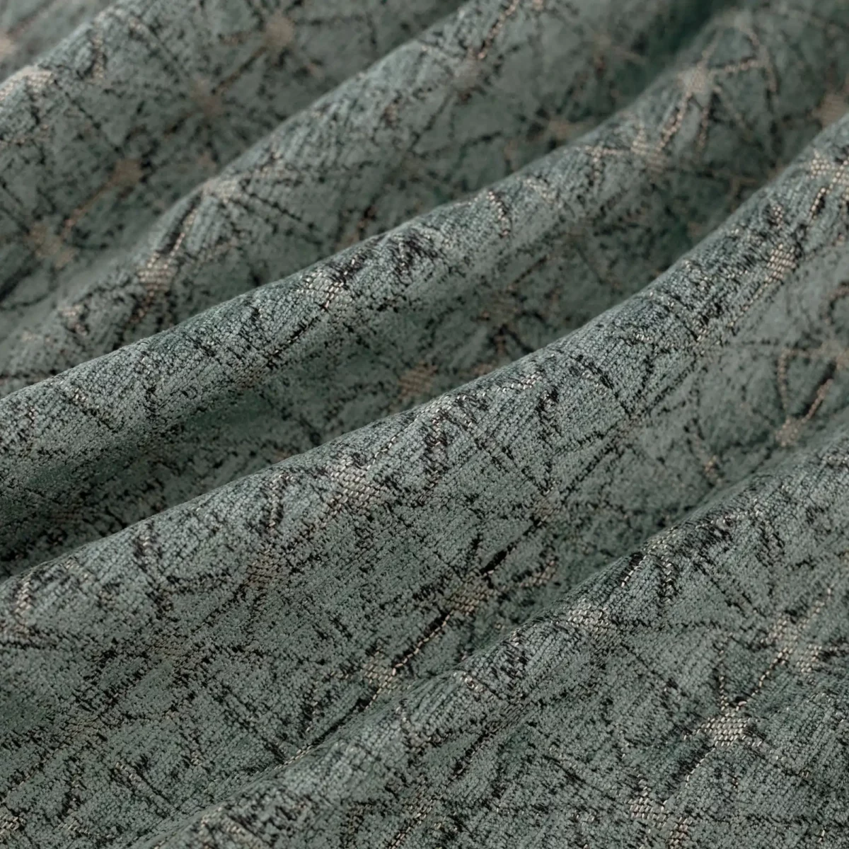 blue geometric woven fabric from Warwick