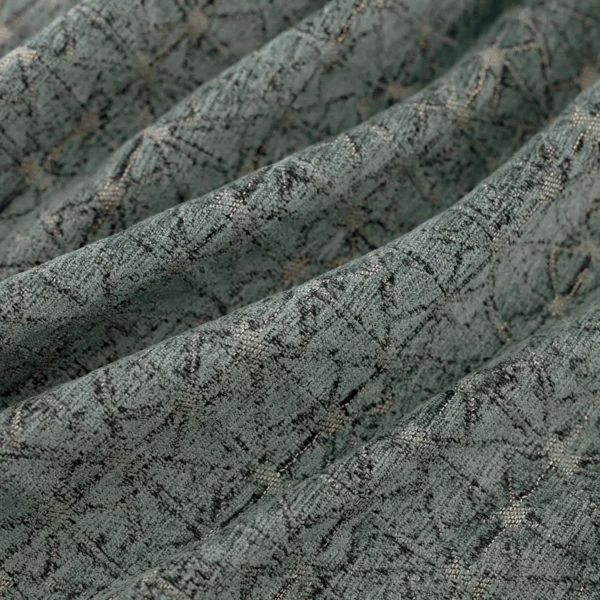 Grease Fabric - Teal by blue geometric woven fabric from Warwick