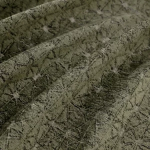 green geometric woven fabric from Warwick