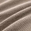 black-grey geometric velvet-chenille fabric from Warwick