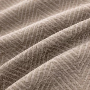 black-grey geometric velvet-chenille fabric from Warwick