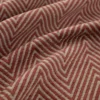 red geometric velvet-chenille fabric from Warwick