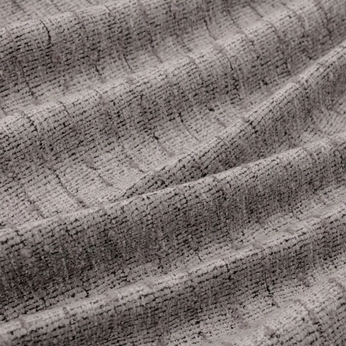 black-grey striped woven fabric from Warwick