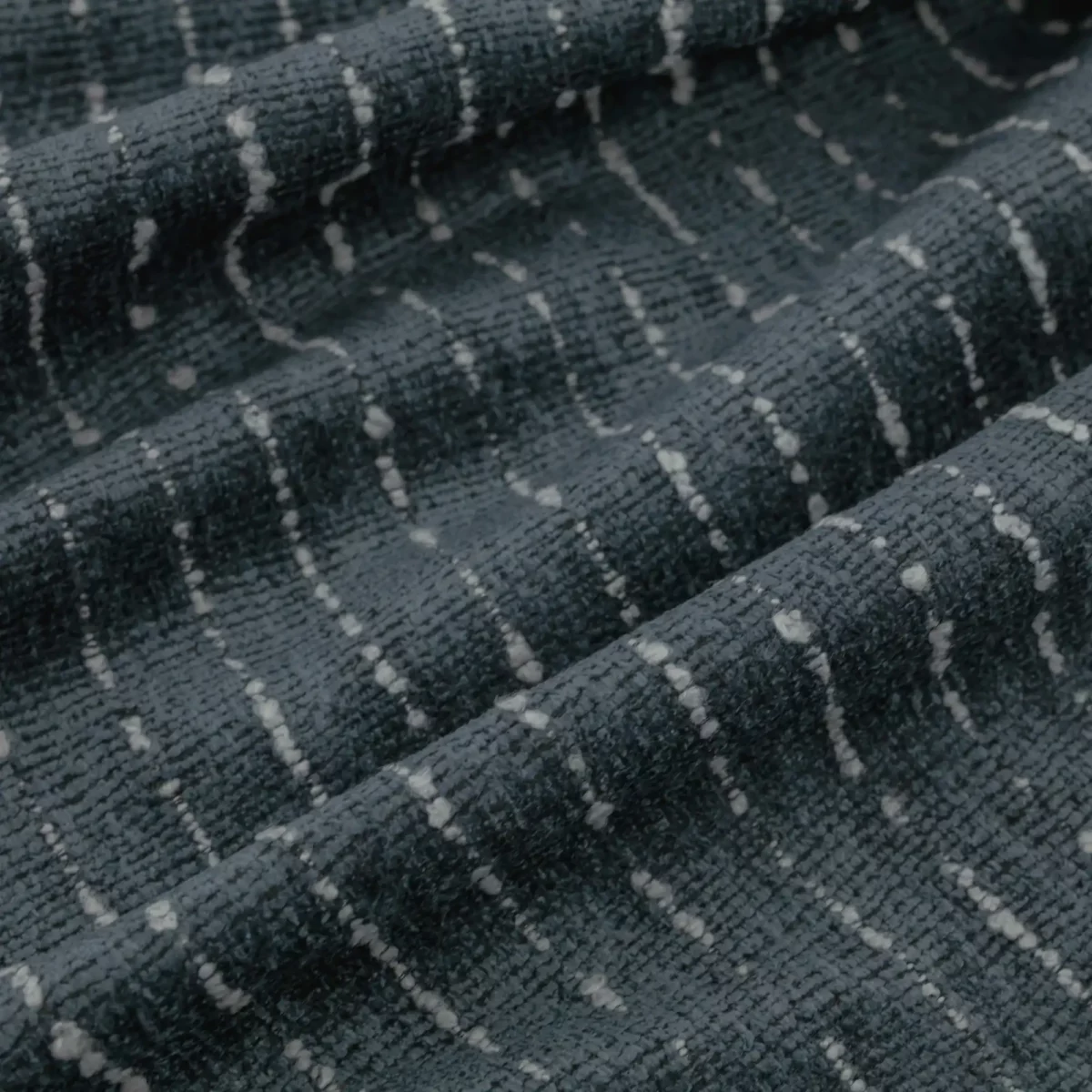 blue striped woven fabric from Warwick