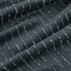blue striped woven fabric from Warwick