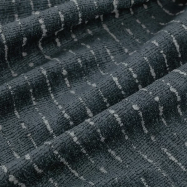 Calcutta Fabric - Indigo by blue striped woven fabric from Warwick