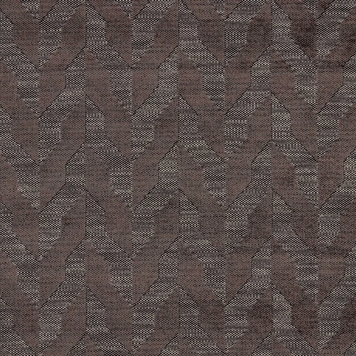 Chicago Fabric - Sable by black-grey geometric woven fabric from Warwick